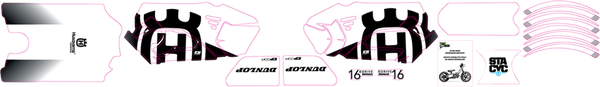 Stacyc Stability 16(r) Cycle Brushless Graphic Kit Black, White, 1, nordicamoto.ro