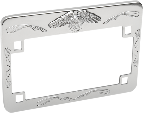 Eagle License Plate Frame Chrome 