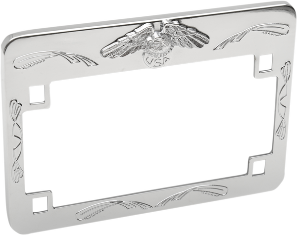 Eagle License Plate Frame Chrome