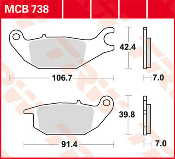 Plăcuțe de frână ceramice universale, 1, nordicamoto.ro