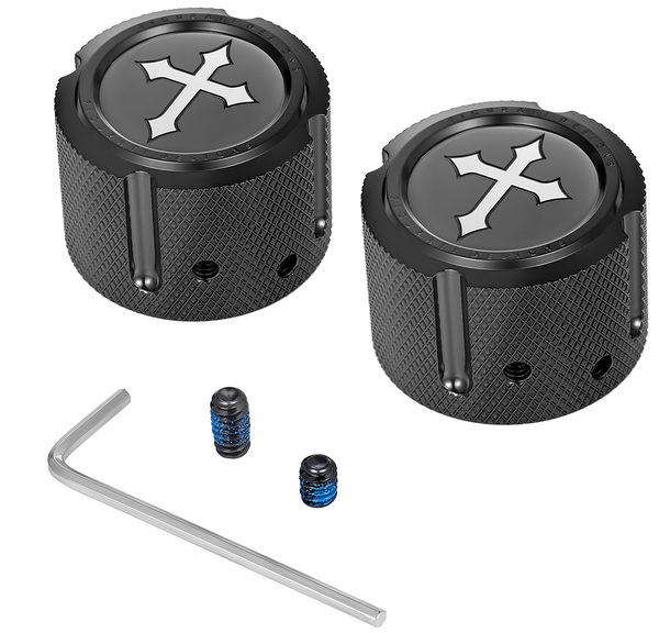 Front Axle Nut Cover Black, 4, nordicamoto.ro