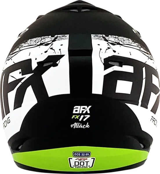 Casca AFX FX-17 Attack Black/Green L, 6, nordicamoto.ro