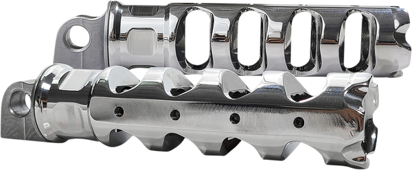 Muzzle Brake Folding Footpegs Silver, 1, nordicamoto.ro