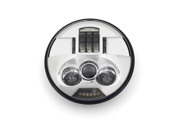 7(r) Led Headlight Chrome, 1, nordicamoto.ro