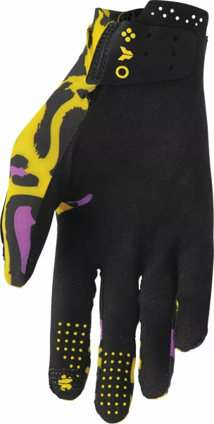 Sportmode Cheetah Gloves Yellow, Purple, Black -3