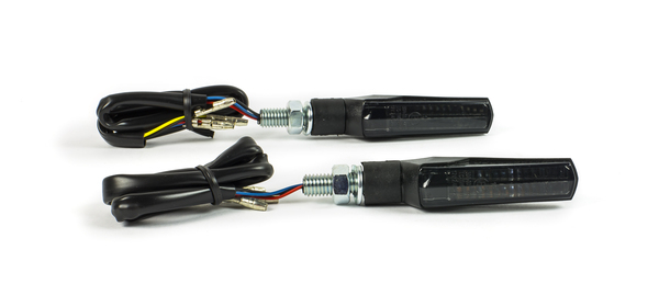 E-marked Led Light Guide Taillights With Indicator Amber, Red, 1, nordicamoto.ro