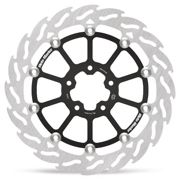 MOTO-MASTER Flame Series Floating Rotor Black, Silver 