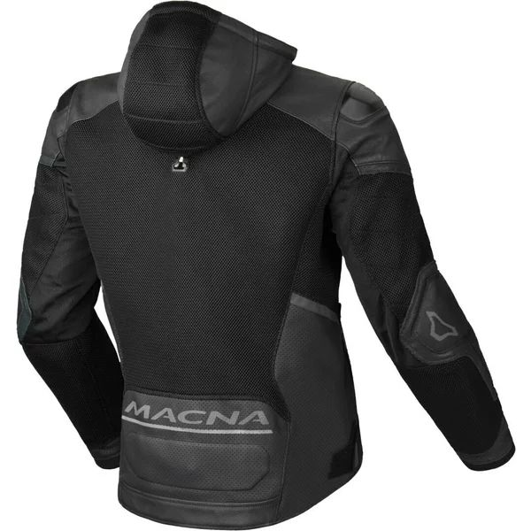 Geaca de vara piele/textil MACNA RISANT Negru 54, 2, nordicamoto.ro