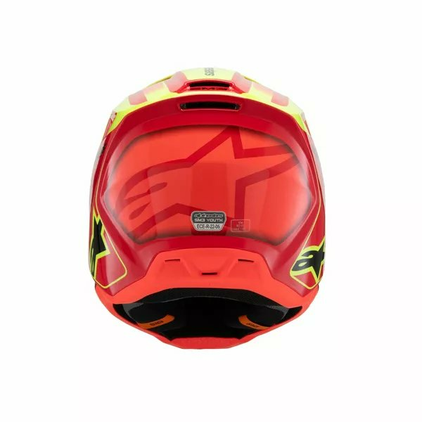 Casca Copii Alpinestars S-M3 Fray Black/Red/Yellow-2