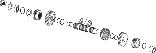 5-speed Countershaft, 2, nordicamoto.ro