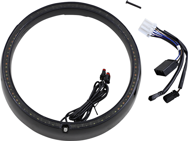Probeam® Turn Signal Ring Trim Amber, White, 1, nordicamoto.ro