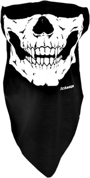 Glow In The Dark Skull Stretch Half-face Mask Black, Green, 1, nordicamoto.ro