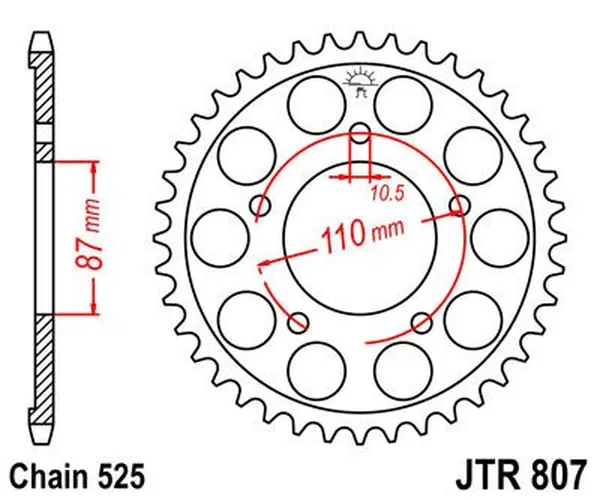 JT SPROCKETS Induction Hardened Black Zinc Finish Rear Sprocket Black, Zinc -0