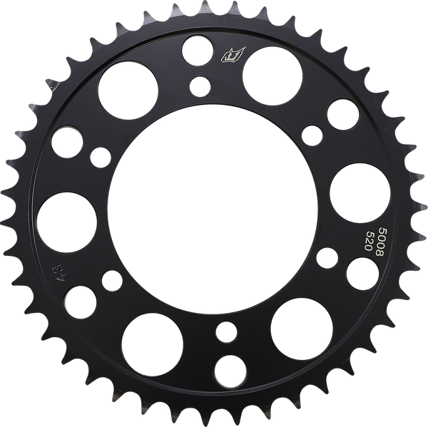 Lightweight Steel Sprocket Black, Zinc, 1, nordicamoto.ro
