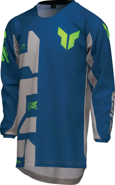 Tricou Enduro Copii Thor Launchmode Forge Blue-5