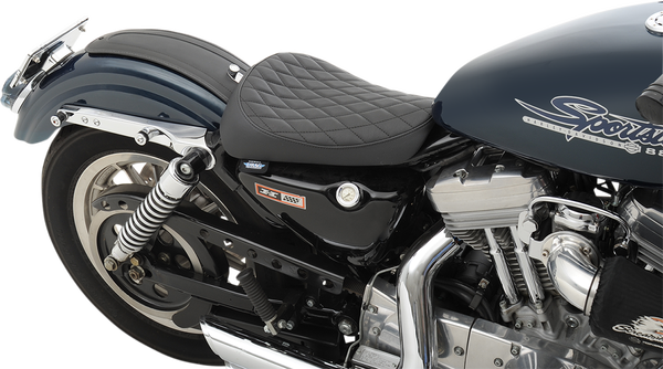 Front Solo Vinyl Seat Black, 1, nordicamoto.ro