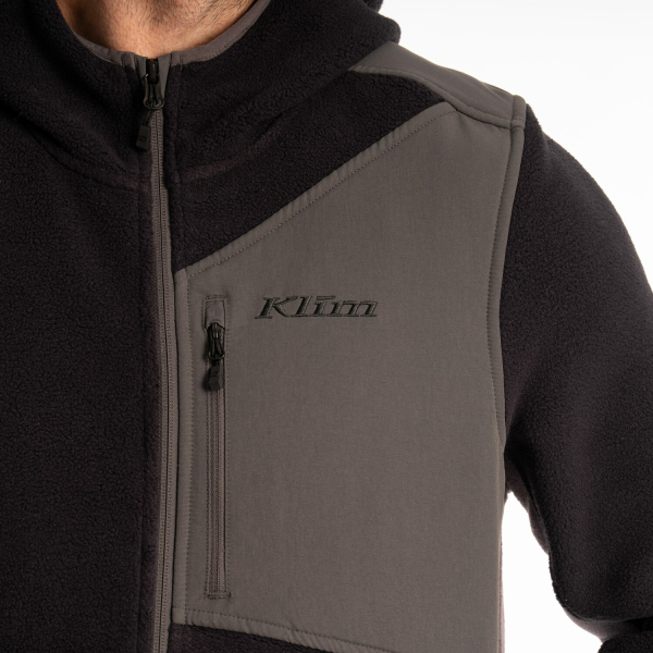 Hanorac Snowmobil Klim Teton Crest Fleece Black - Asphalt-17