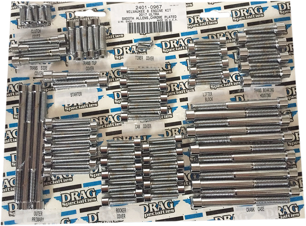 M-eight Bolt Kit Silver, 1, nordicamoto.ro
