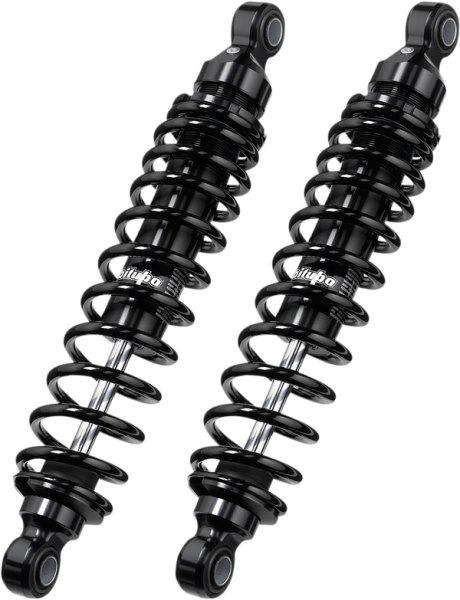 Rear Shocks W/springs Black, Silver, 1, nordicamoto.ro