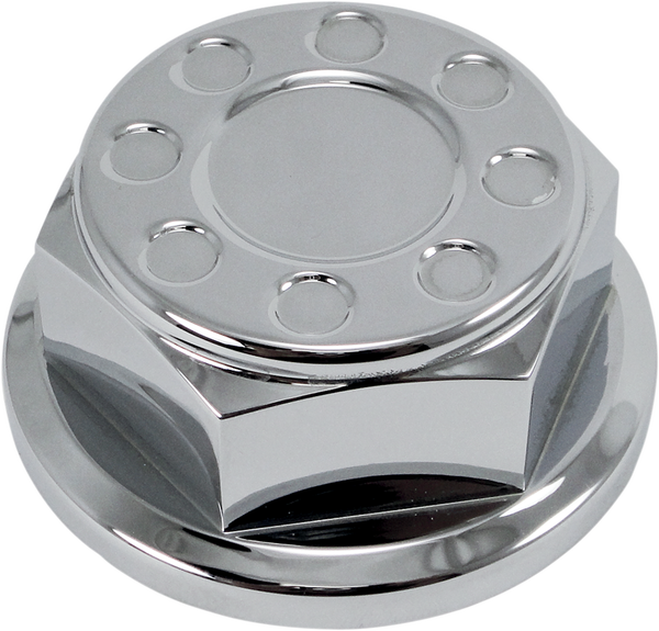 Steering Stem Nut Chrome, 1, nordicamoto.ro