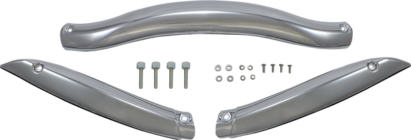 Steel Fairing/windshield Trim Silver, 3, nordicamoto.ro