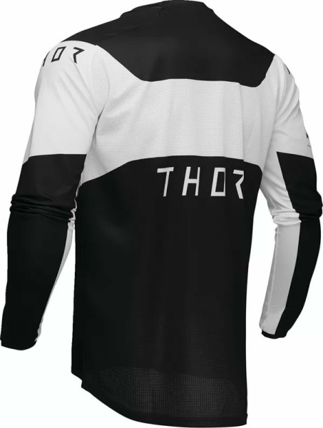 Tricou Enduro Thor Launchmode Storm Black/White-0