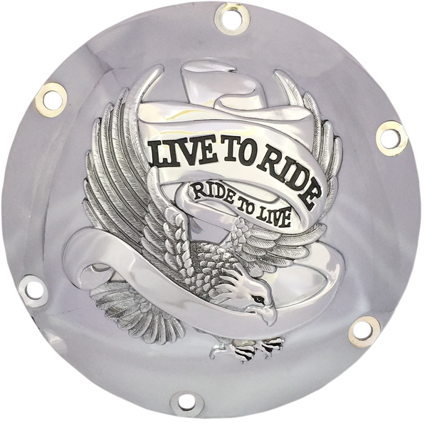Live To Ride Derby Cover Silver, 1, nordicamoto.ro
