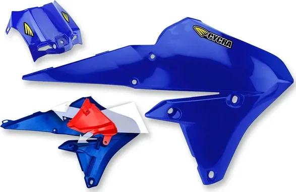 Powerflow Intake Radiator Shrouds Blue-0