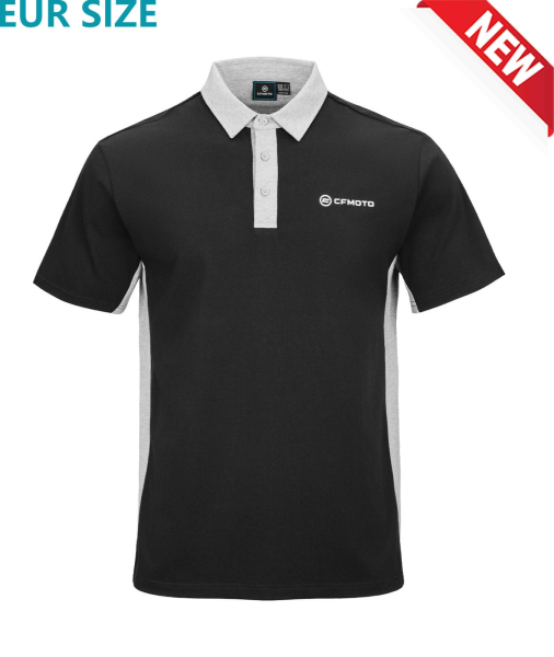 TRICOU POLO CASUAL CFMOTO – NEGRU/GRI, 2, nordicamoto.ro
