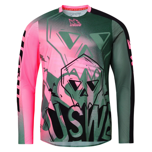 Tricou USWE Kalk Cartoon Off-Road Pink-2