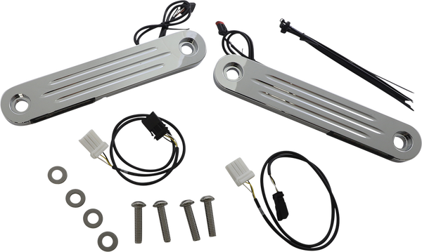 Probeam® Dynamic Strips V2 Front Turn Signals Chrome, 1, nordicamoto.ro