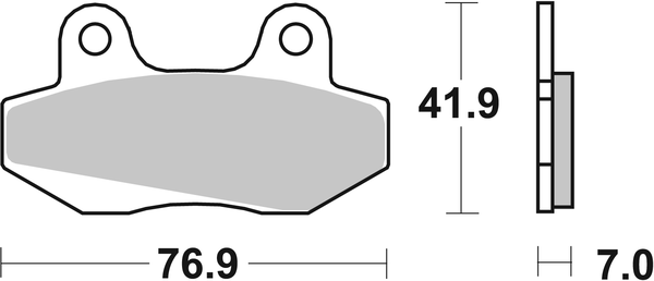 Hf Street Ceramic Organic Brake Pads, 2, nordicamoto.ro