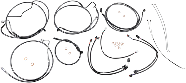 Black Pearl Designer Handlebar Installation Kit Black, 1, nordicamoto.ro