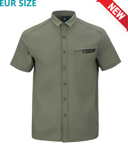 TRICOU CFMOTO QUICK-DRY VERDE/NEGRU, 2, nordicamoto.ro
