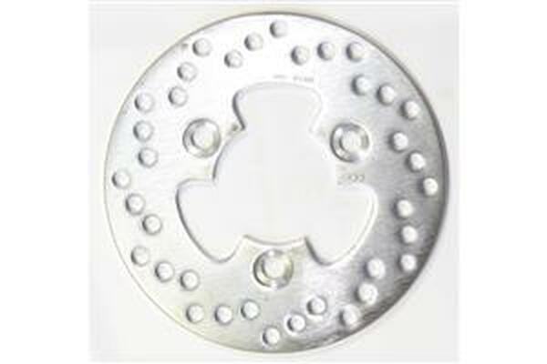 Round D-series Scooter Brake Rotor Silver, Stainless Steel, 1, nordicamoto.ro