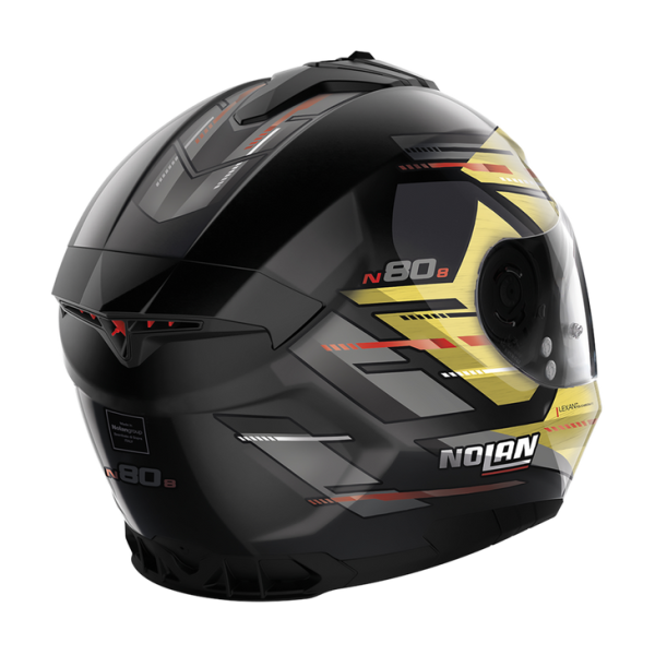 Casca Moto Nolan N80-8 Flat Lava Gray - Black/Yellow-8