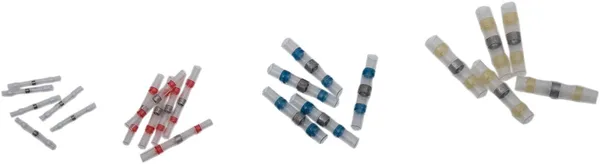 Set de conectori termocontractabili fără lipire / rezerve: albastru, roșu, alb, galben, 2, nordicamoto.ro
