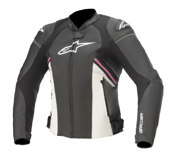 Geaca Dama Piele Alpinestar Gp Plus R v3 Black/White/Fuchsia