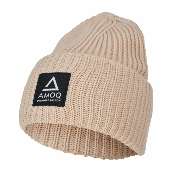 Căciulă AMOQ Astra Merino Wool Beanie Beige, 1, nordicamoto.ro