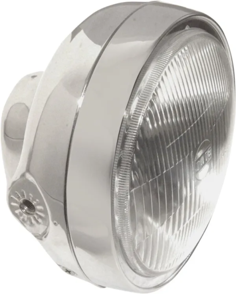 6-1/4(r) Classic Side Mount Headlight Assembly Chrome-0