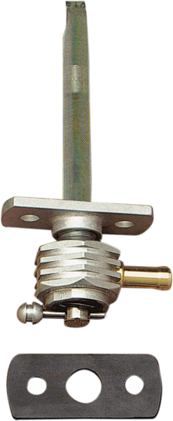 Power-flo Hex Fuel Valve Silver, 1, nordicamoto.ro