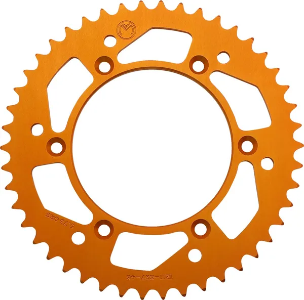 MOOSE RACING Rear Aluminum Sprocket Orange -0