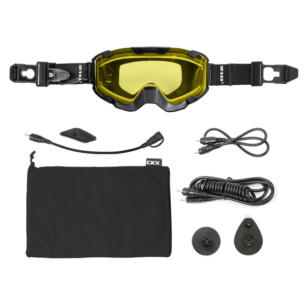 CKX Goggle 210° Original Heated black/yellow lens-0
