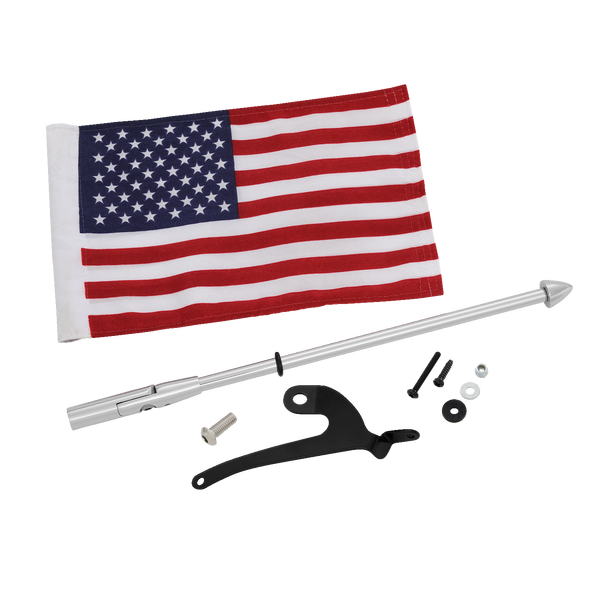 Flag Pole For Can-am Rt With Us Flag Silver, 4, nordicamoto.ro