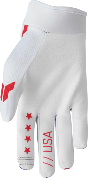 THOR Launchmode Gloves White, Red, Blue -8