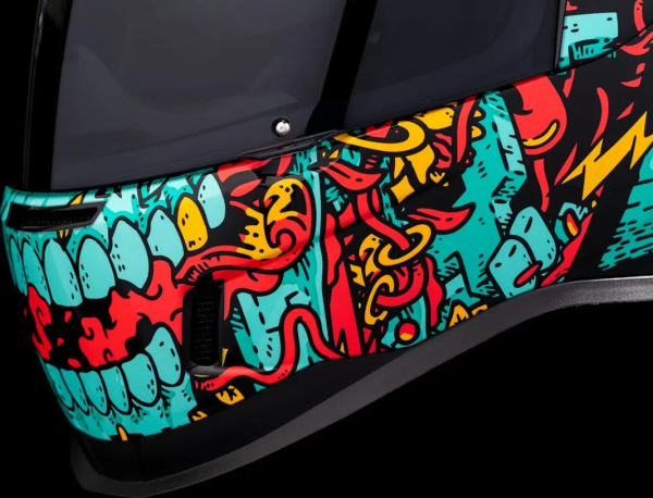 Casca Icon Airform Munchies Mips Green/Orange/Blue, 13, nordicamoto.ro