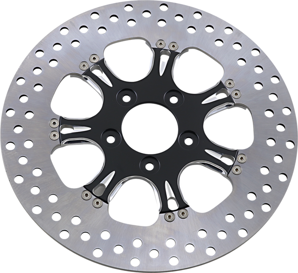 Two-piece Brake Rotor Black, Silver, 1, nordicamoto.ro