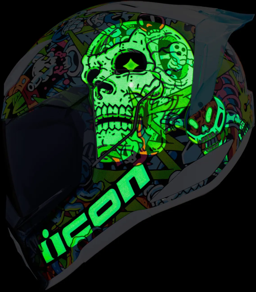 ICON Ultraflite Doodle 3 Mips Helmet Multi , 5, nordicamoto.ro