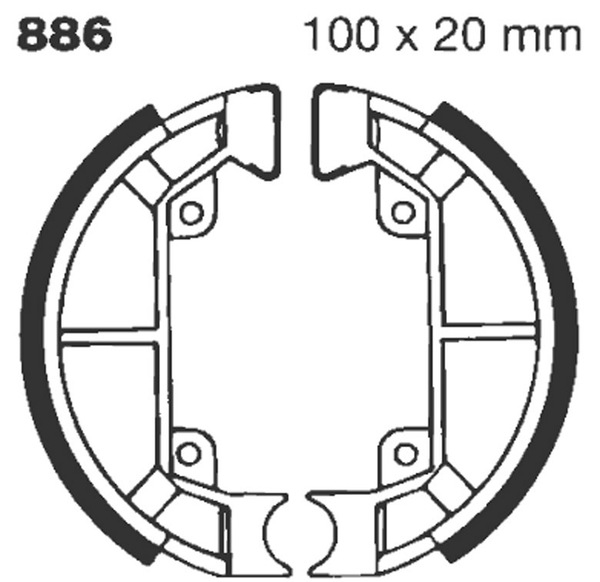 Standard Brake Shoes, 1, nordicamoto.ro