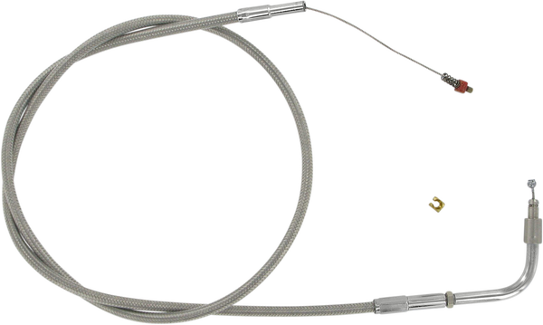 Stainless Steel Throttle/idle Cable Silver +76 mm (3''), 1, nordicamoto.ro